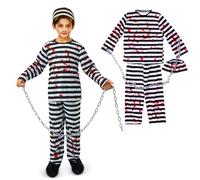 AsyinXson Vêtements pour halloween Prisonniers, Déguisement Costume D'Horreur Zombie, Convient pour Cosplay, Carnaval, Dress Up Costumes (S)