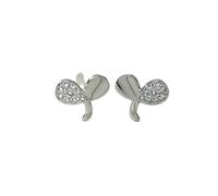 Asymétrique Double feuille Earstuds, Micro incrusté Zircon Boucles d'oreilles, accessoires simples et à la mode, adapté pour les femmes quotidiennes de déplacements et de rencontres Wear