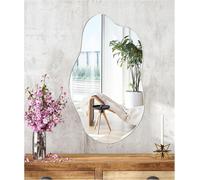 Asymmetric Mirror Wall Sticker Mirror Adhesive Decorative Mirrors 30 X 50.5 Cm Glass Mirrors Asymmetrical Shapeless And Frameless For Living Room, Kitchen, Bedroom