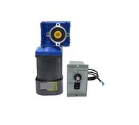 Asynchronous Motor RV30 110V 60W AC Gear Motor with Worm Gear Reducer with Speed Regulator High Torque Motor Adjustable Speed Can CW CCW(0-54RPM)