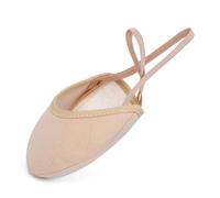 Asyusyu Chaussures de gymnastique rythmique demi-semelle pour ballet, pirouette, gymnastique, Nu, Medium