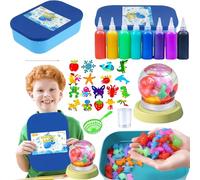 Aszaui Aqua Fairy,Aqua Gelz,Multicolore Aquagel,Elfe d'eau Magic Water Elf,13 Bouteilles de Gel Coloré,Jouet 3D DIY Coloré d'animaux Marins,Aqua Gelz Set Créatif Deluxe pour Garçons et Filles