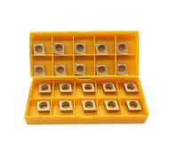 ASZLBYM Lot de 20 inserts en carbure de tungstène CCMT09T304/CCMT32.51 - Pour outils rotatifs CNC, supports rotatifs, barres de forage.