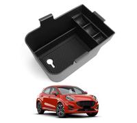 ASZSK Compatible avec Fo-RD Puma/Fiesta MK8 2017-2024 Boîte de Rangement Console Centrale,Organiseur d'Accoudoir avec Tapis Caoutchouc, avec Porte-Monnaie Cartes Fo-RD Accesorios