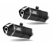 AT.016.LRB PAIRE DE SILENCIEUX MIVV SPEED EDGE INOX NOIR POUR TRIUMPH SPEED TRIP