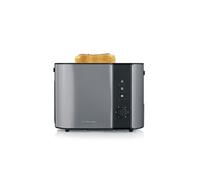 Severin Grille-pain AT 9573 – 800 W, voyant lumineux, grille viennoiseries intégrée – Gris
