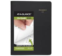 AT-A-GLANCE Agenda 2025, mensuel, 22,9 x 27,9 cm, grand, 15 mois, noir (702600525)