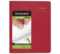 AT-A-GLANCE Agenda 2025, mensuel, 22,9 x 27,9 cm, grand, tendance, rouge (702501325)