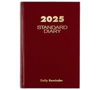 AT-A-GLANCE Agenda 2025 standard, quotidien, 14,5 x 21,6 cm, petit, 12 mois, couverture rigide, rouge (SD3891325)