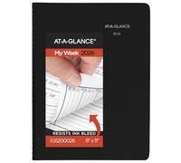 AT-A-GLANCE Agenda de rendez-vous 2026, hebdomadaire, 20,3 x 27,9 cm, grand, quart d'heure, DayMinder, noir (G5200026)
