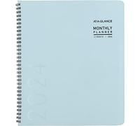 AT-A-GLANCE Agenda mensuel 2024, 22,9 x 27,9 cm, grand, contemporain lite, bleu ciel (7026XL3824)