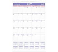 AT-A-GLANCE AY328 Calendrier scolaire mural 2025-2026, mensuel, 38,1 x 55,9 cm, grands blocs journaliers lignés