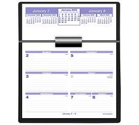 AT-A-GLANCE Calendrier de bureau 2023 avec base, Flip-A-Week, 14,9 x 17,8 cm, ensemble complet, pages incluses (SW700X00)