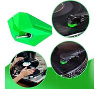 AT ATN95E Aiguille de rechange compatible avec platine AT LP120X prend en charge plusieurs modèles de cartouches VM95 avec brosse pour l'entretien (vert)
