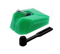 AT-ATN95E Aiguille de stylet avec brosse pour Audio-Technica pour tourne-disque AT-LP120X (vert)