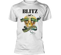 at Blitz - Voice of A Generation - New White T Shirt Manches Courtes(Medium)