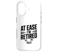 At Ease I'm Retired Humour for Relaxed Retraites Coque pour iPhone 17