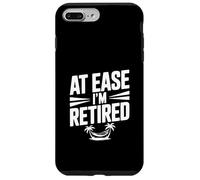 At Ease I'm Retired Humour for Relaxed Retraites Coque pour iPhone 7 Plus/8 Plus