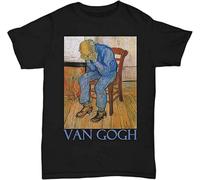 at Eternity's Gate (Sorrowing Old Man) by Vincent Van Gogh Mens Tshirt Size L
