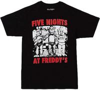 at Five Nights Freddy's Group Shot Adult T-Shirt Manches Courtes(Medium)