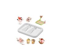 At-Home Kit de machine à crème glacée roulée portable, plateau de glace roulée maison, plaque de congélation instantanée avec 2 grattoirs, machine à dessert glacée en acier inoxydable, pour yaourt