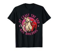 At Least the End Has Unicorns Squelette Fantasy Unicorn Lover T-Shirt