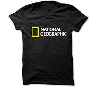 at Mlxg T Shirt National Geographic Logo Manches Courtes(Large)