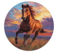 at Soleilt - ChevauxRunning on The Grass 1000pcs (67.5x67.5cm) Puzzle pour Adultes -,Jouet De DIY