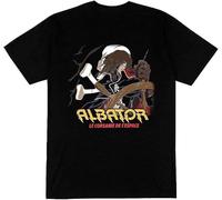 AT T-Shirt Homme Noir Albator 88 SéRie Manga Animé Corsaire Pirate Espace Vaisseau Manches Courtes(XX-Large)