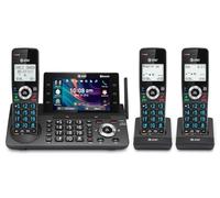 AT&T - Téléphone sans fil DECT 6.0 avec répondeur, affichage couleur de 5 pouces, accès direct à une touche, conférence, interphone, verrouillage intelligent des appels, connexion