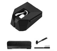 AT-VMN95E Aiguille de rechange pour tourne-disque vinyle avec 2 aimants en forme de V pour Audio-Technica AT-LP120X Noir
