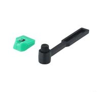 AT-VMN95E Stylet elliptique de rechange pour Audio-Technica VM95 Series Compatible avec aiguille ABS avec cantilever en aluminium Son supérieur Vert/noir avec brosse de nettoyage pour cartouches de
