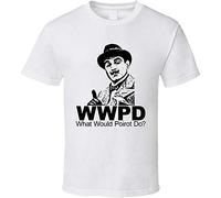 at What Would Poirot Do Hercule Detective T Shirt Short Sleeve XXL
