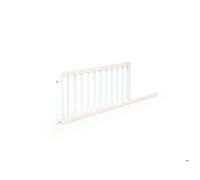 AT4 - Barrière de lit bébé 120cm FESTIVE Blanc - 120 x 32 x 4 cm | Facile à installer | En bois massif