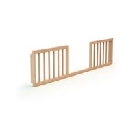 AT4 - Barrière de lit bébé en bois SEREN - 140 x 32 x 4 cm Hêtre Verni -