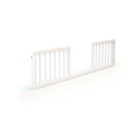 AT4 - Barrière de lit bébé 140cm FESTIVE Blanc en bois - 140 x 32 x 4 cm | Barrière de sécurité anti-chutes |18 mois à 5 ans | Pour matelas de 10 à 12 cm | Pour lit évolutifs AT4 70 x 140 cm