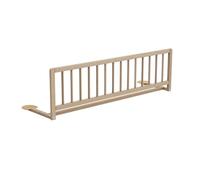 AT4 - Barrière de lit enfant 117cm ESSENTIEL Hêtre Brut en bois | 117 x 34,5 x 31 cm | Limite les chutes | 18 mois à 5 ans | Pour matelas hauteur 10 à 16 cm | Longueur min matelas 175 cm