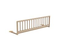 AT4 - Barrière de lit enfant 117cm ESSENTIEL Hêtre Brut en bois | 117 x 34,5 x 31 cm | Limite les chutes | 18 mois à 5 ans | Pour matelas hauteur 10 à 16 cm | Longueur min matelas 175 cm