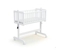 AT4 - Berceau cododo évolutif en bois NINO 40 x 80 cm Blanc - Taille unique