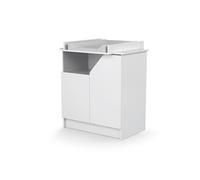AT4 - Commode à langer 2 portes, 1 niche CARNAVAL en bois