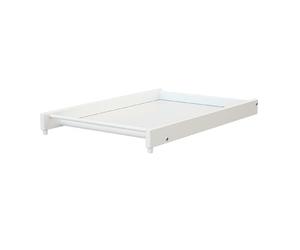 AT4 - Grand plan à langer ESSENTIEL Blanc pour lit bébé en bois ESSENTIEL pour 60 x 120 et 70x140 cm | Dimensions (L x l x H) : 82,5 x 54 x 12 cm