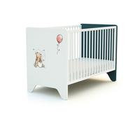 AT4 - Lit bébé DISNEY Exploring Winnie en bois Bleu Canard - Taille unique