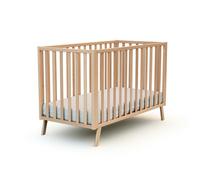 AT4 - Lit bébé évolutif en bois KASA 60 x 120 cm Hêtre Verni - Taille unique