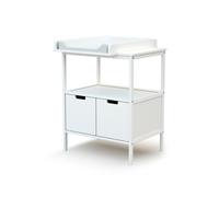 Commode à langer en bois de hêtre Essentiel blanc