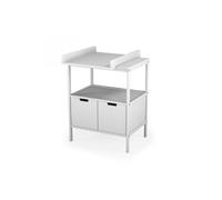 At4 table a langer 1 étagere, 2 portes, plan a langer amovible