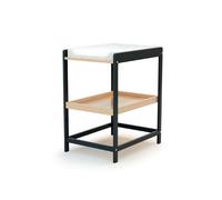 AT4 - Table à langer 1 étagère en bois LIMA Gris Graphite et Hêtre Verni - Taille unique