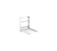 At4 Table à langer murale AT4 ESSENTIEL blanche – 2 étagères – pliable 56x77,5x78/56x18x78