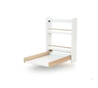 AT4 - Table à langer murale rabattable EAZY en bois Blanc et Hêtre Verni - Taille unique
