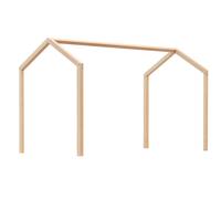 At4 - Toit-cabane pour lit Confort 60x120 hêtre verni