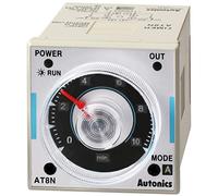 AT8N-1 Relais de temps 0,05s-100h DPDT/ SPDT + SPDT 12VDC -10-55°C AUTONICS